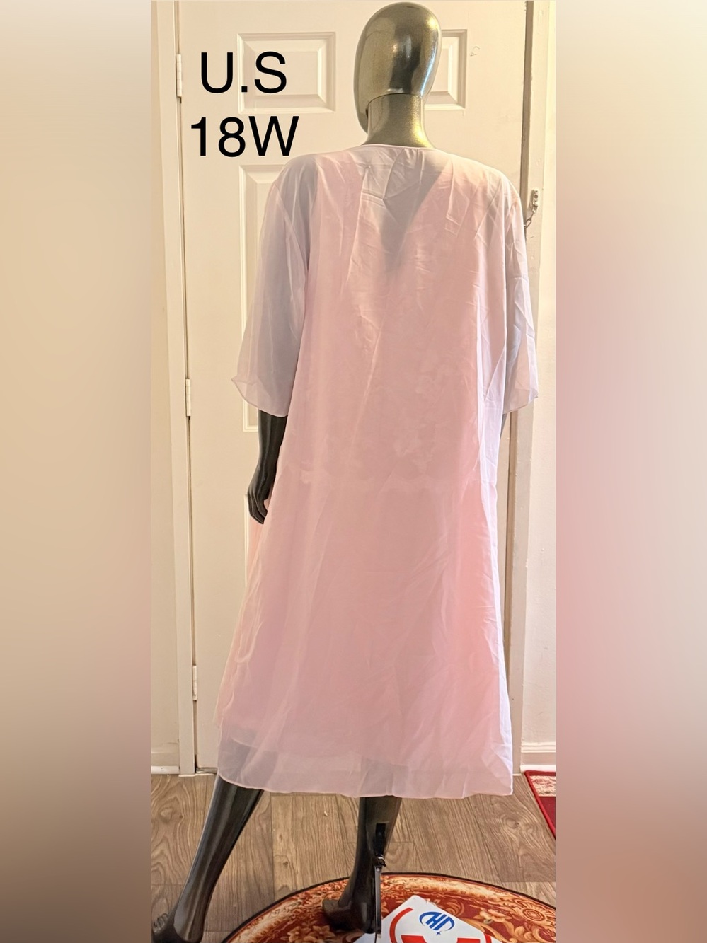 Women's Light Pink A-Line Dress